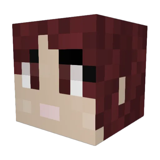 Elli5595 Minecraft avatar head, 3D render