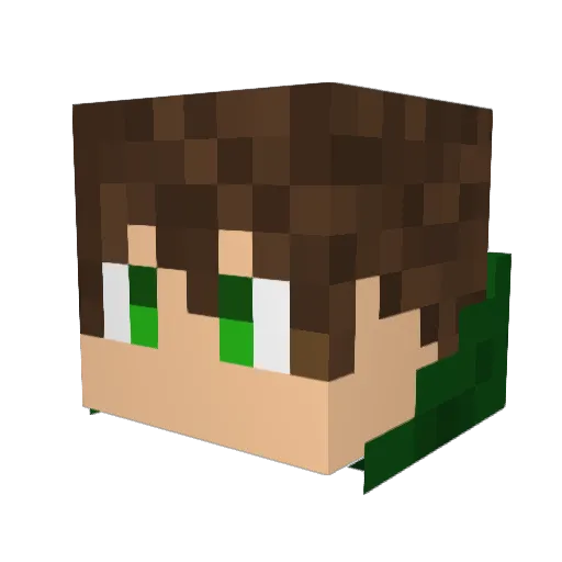 ElliBelli24 Minecraft avatar head, 3D render
