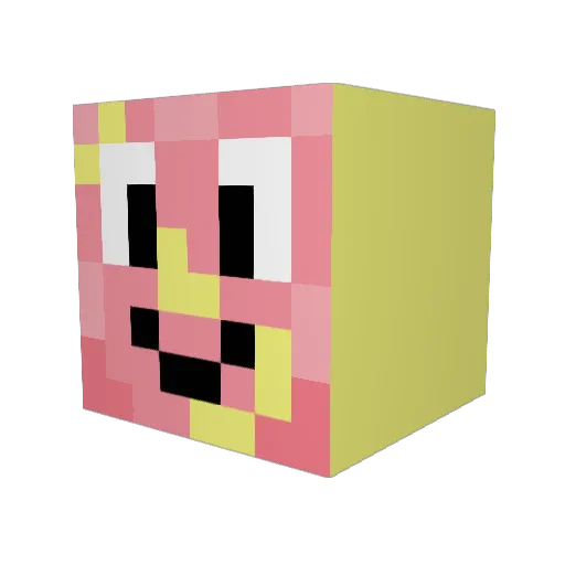 Ellie0927 Minecraft avatar head, 3D render