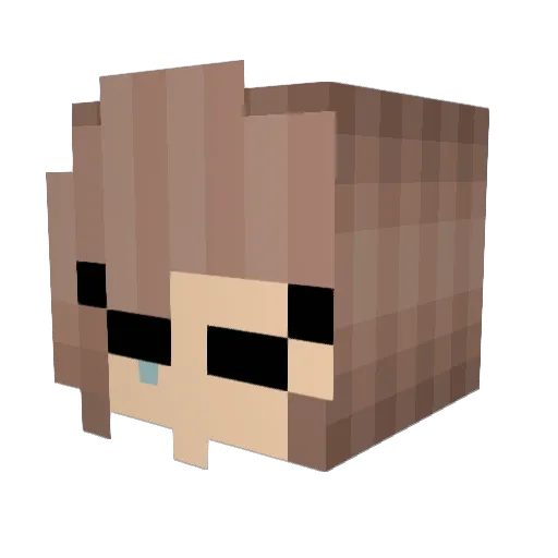 EllieAnimal101 Minecraft avatar head, 3D render