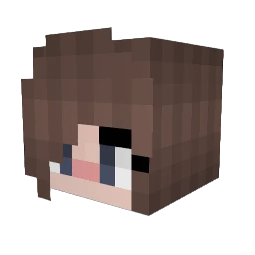 EllieBunx Minecraft avatar head, 3D render