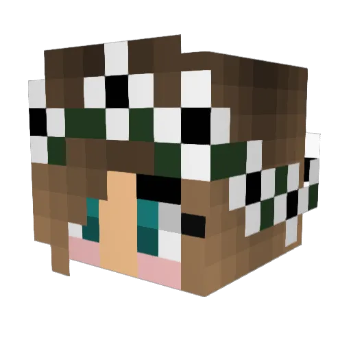 EllieHamilton Minecraft avatar head, 3D render