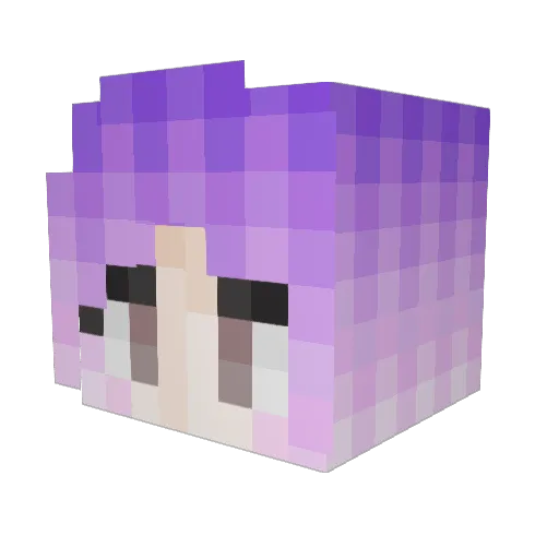 EllieMinecraft24 Minecraft avatar head, 3D render