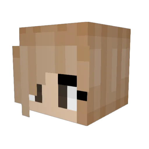 Ellie_4Ever Minecraft avatar head, 3D render