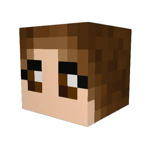 Ellie_Turtleduck Minecraft avatar head, 3D render