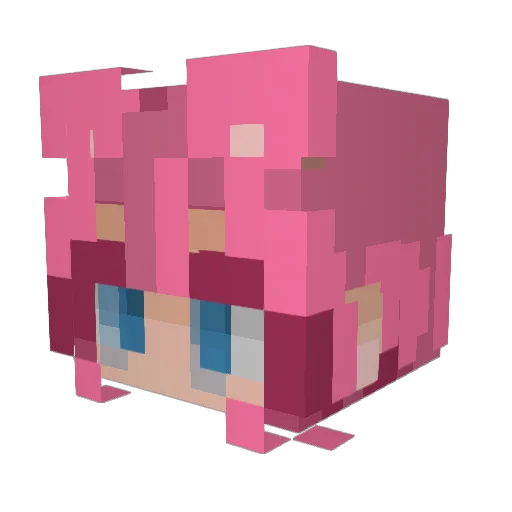 Ellie_x3c Minecraft avatar head, 3D render