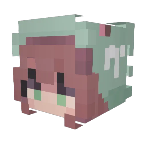 Ellieee1212 Minecraft avatar head, 3D render