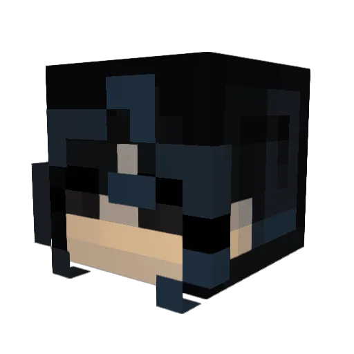 Ellieee7 Minecraft avatar head, 3D render