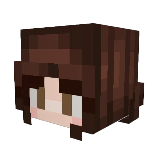 Ellientla Minecraft avatar head, 3D render