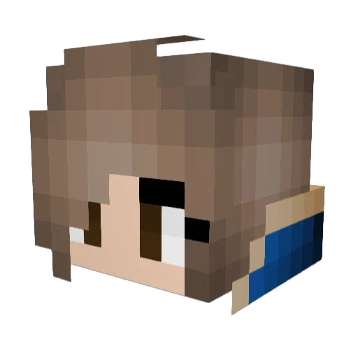 Elliephant0825 Minecraft avatar head, 3D render