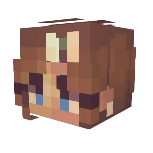 Elliminator101 Minecraft avatar head, 3D render