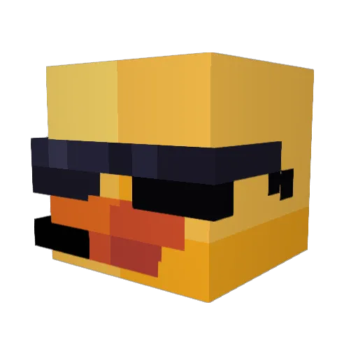 Ellimoose10 Minecraft avatar head, 3D render