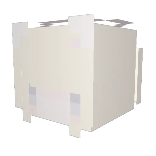 EllinaM Minecraft avatar head, 3D render