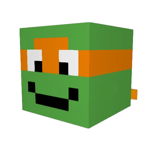 Elliot18 Minecraft avatar head, 3D render
