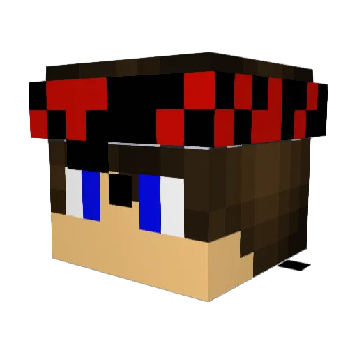Elliot3131 Minecraft avatar head, 3D render