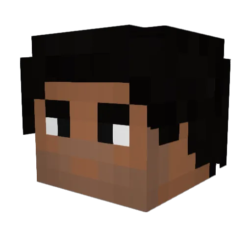 ElliotEJS Minecraft avatar head, 3D render