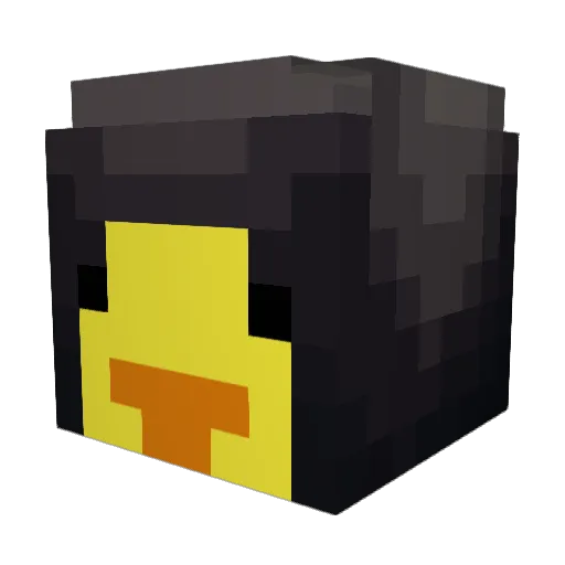 ElliotPanda1000 Minecraft avatar head, 3D render