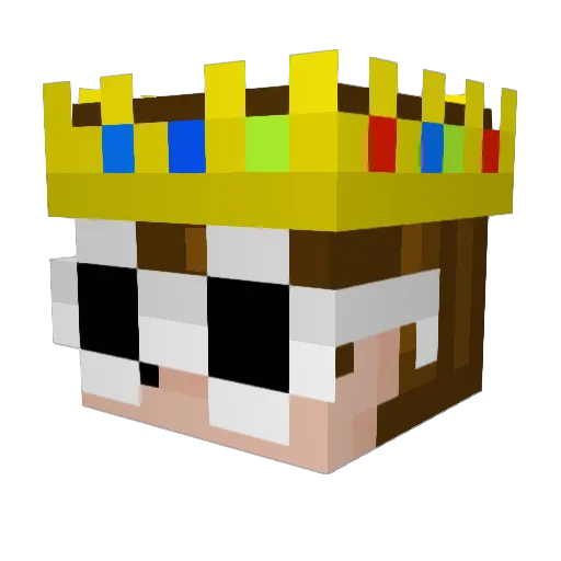 Elliotblade Minecraft avatar head, 3D render