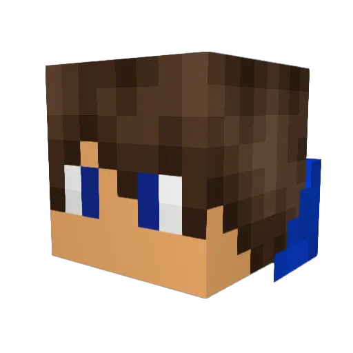 ElliottEvermyst Minecraft avatar head, 3D render