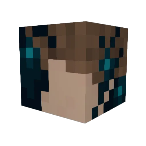 ElliottPink Minecraft avatar head, 3D render