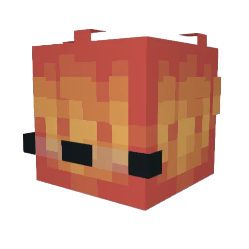 ElliottSpencer Minecraft avatar head, 3D render
