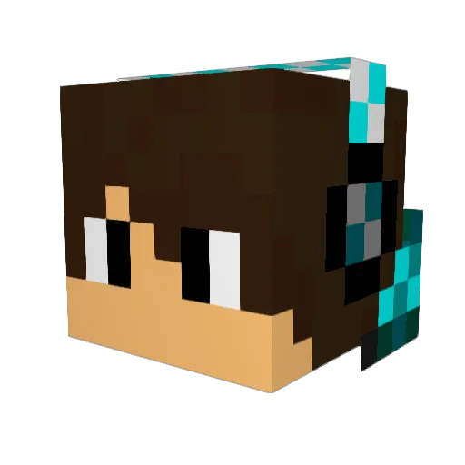 Elliott_Strafes Minecraft avatar head, 3D render