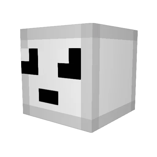 Elliozaa Minecraft avatar head, 3D render