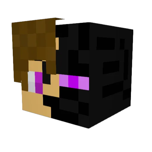Ellipxes Minecraft avatar head, 3D render