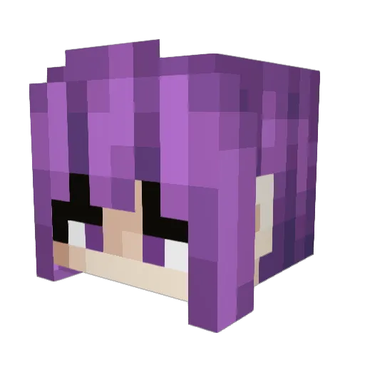 EllisLock Minecraft avatar head, 3D render