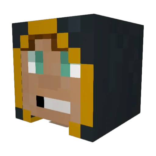 Ellis_GOAT Minecraft avatar head, 3D render