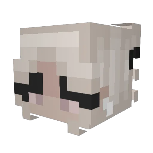 Ellisheart Minecraft avatar head, 3D render