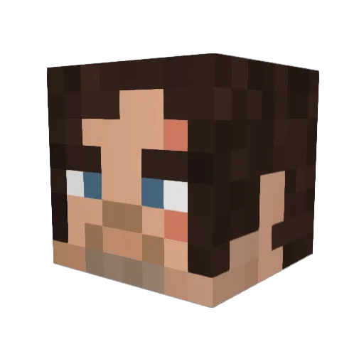 Ellislrc Minecraft avatar head, 3D render