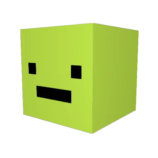 Ellit11 Minecraft avatar head, 3D render