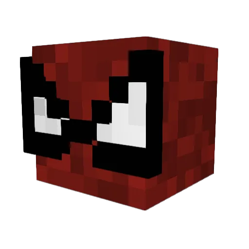 ElloAsty Minecraft avatar head, 3D render