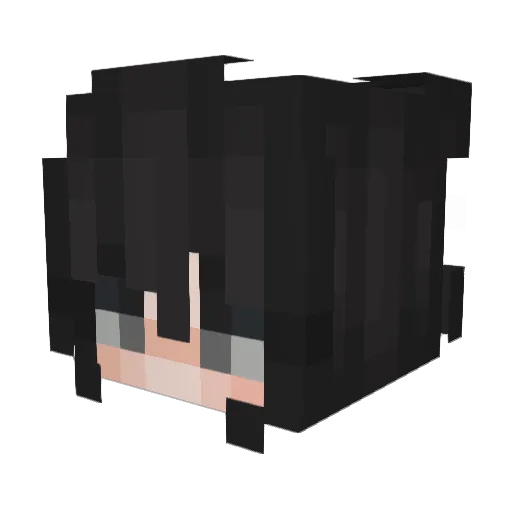 Ellova Minecraft avatar head, 3D render