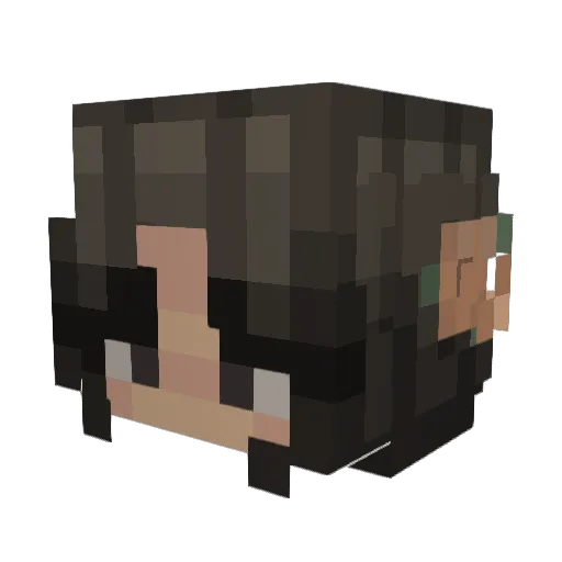 EllsBells7 Minecraft avatar head, 3D render
