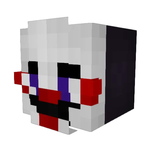 Ellsbian Minecraft avatar head, 3D render