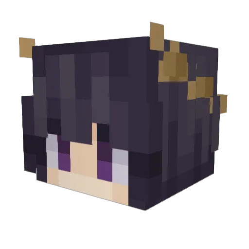 EllukaCW Minecraft avatar head, 3D render