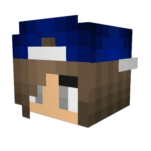 Elluska89 Minecraft avatar head, 3D render