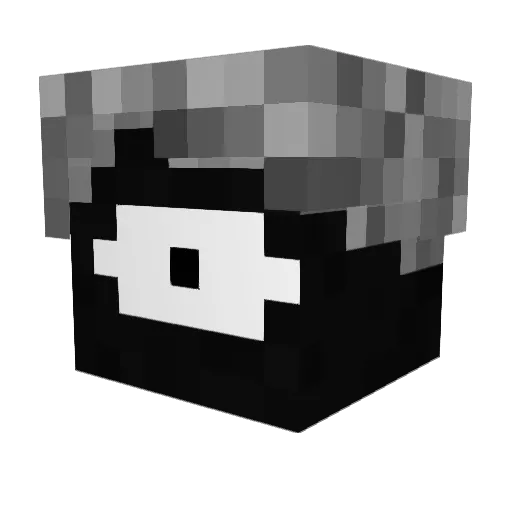 Elly_12 Minecraft avatar head, 3D render