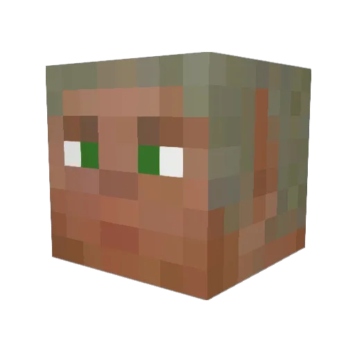 EllyllTheElf Minecraft avatar head, 3D render