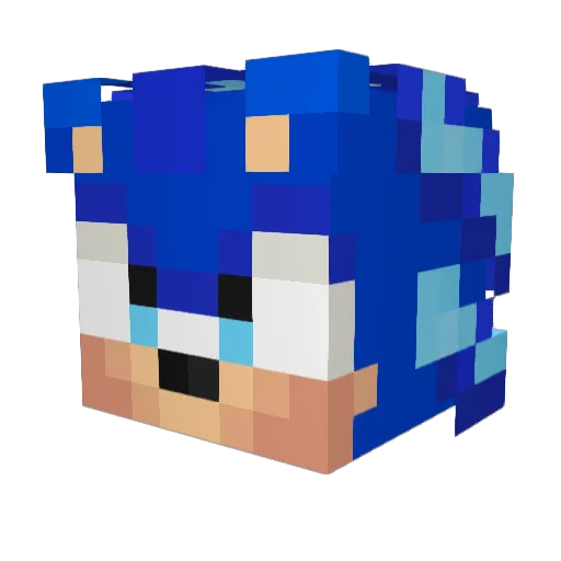 Ellysium2 Minecraft avatar head, 3D render