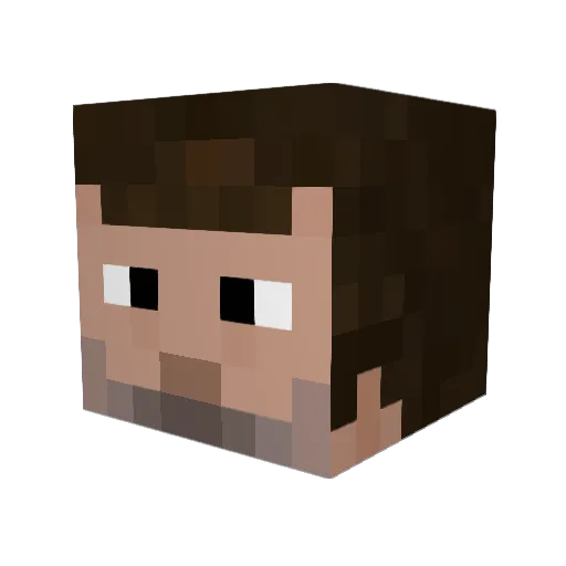 Ellz36 Minecraft avatar head, 3D render