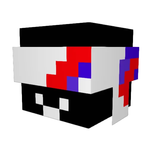ElmBlade Minecraft avatar head, 3D render