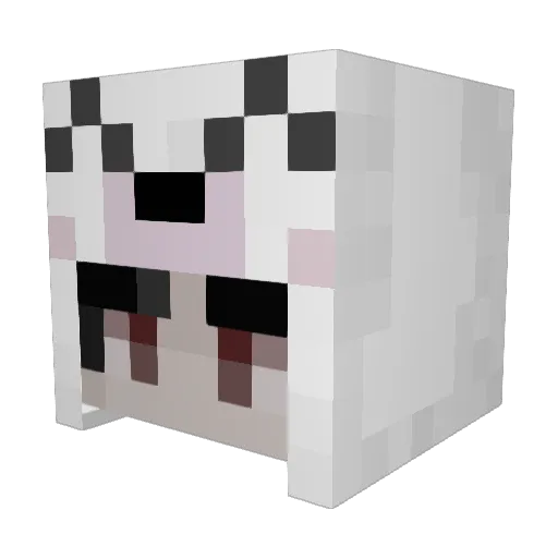 Elmarchio Minecraft avatar head, 3D render
