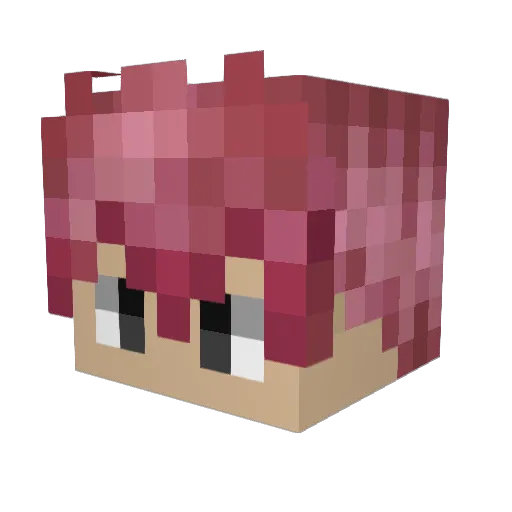 Elmarius Minecraft avatar head, 3D render