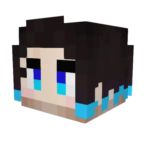 Elmast_ Minecraft avatar head, 3D render