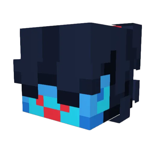 Elmdor77 Minecraft avatar head, 3D render