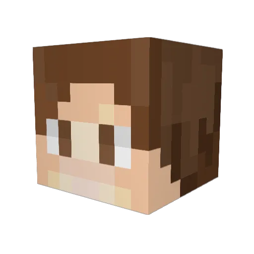 Elmer2002 Minecraft avatar head, 3D render