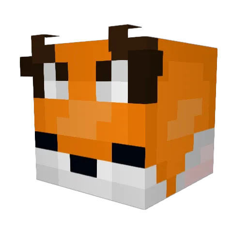 Elmer_M Minecraft avatar head, 3D render